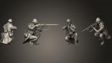 Military figurines French soldier 1 3 3d model